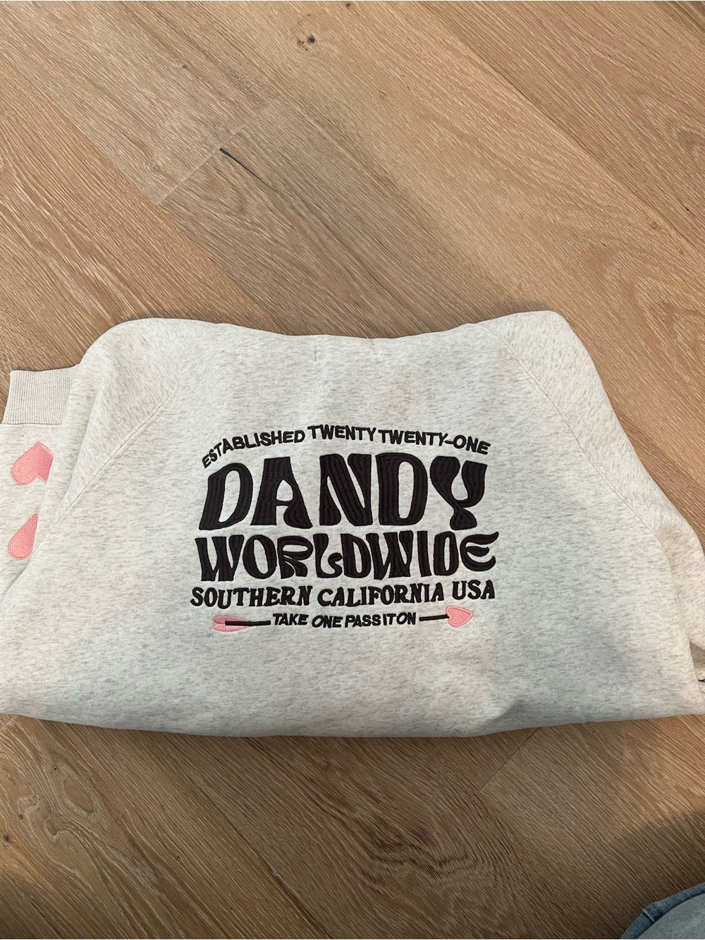 dandy worldwide “hearts” hoodie